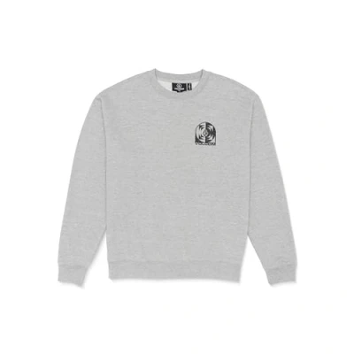 Image of Volcom Men&#039;s Echo Chamber Crew Neck Fleece Sweatshirt Pullover Sweater, Heather Grey, XXL