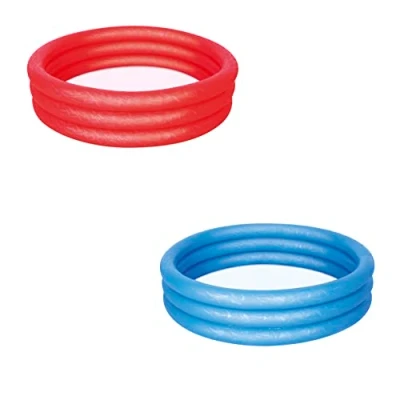 Image of Bestway Play Paddling Pool Inflatable Garden for Toddlers and Kids, 1.02 m x 25 cm, Ages 2+, Assorted Colours