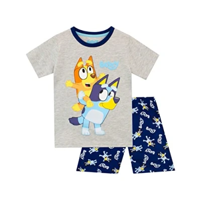 Image of Bluey Boys Short Pyjamas Blue 4 5 Years