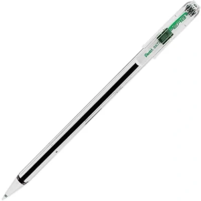 Image of Pentel 0.7 mm Superb Ballpoint Pen with Oil Based Ink Slim Barrel Green