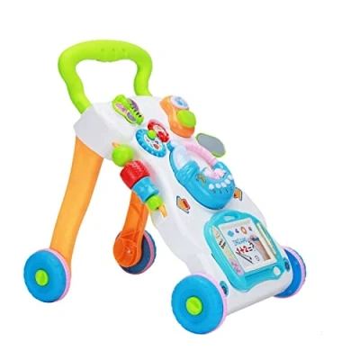 Image of Trintion Baby Walker First Step 2 in1 Electronic Educational Toy with Music and Sound Car Stroller Push for Toddler