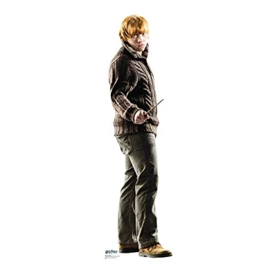 Image of STAR CUTOUTS Ltd Harry Potter Ron Weasley Cut SC641 Lifesize Cardboard Cutout Party Theme, Solid, Regular