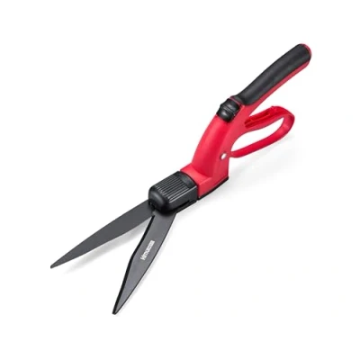 Image of Kimura® Samurai Grass Shears Premium with 360 Rotating Head, Japanese High Carbon Steel Blades, Lightweight, Ergonomic TPR Coated Handles, Ideal Garden for Edging and Trimming 350mm