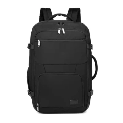 Image of Kono Cabin Bag 55x35x20cm Carry ons Luggage Travel Backpack Flight Shoulder 38L Hand (Black)