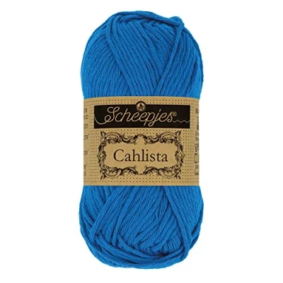 Image of Scheepjes Cahlista 201 Electric Blue Yarn 10x50g