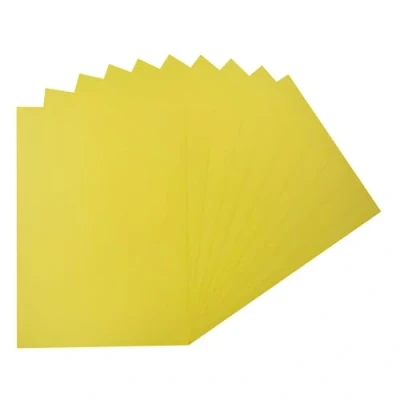 Image of Pack of 100 A4 Light Yellow Coloured Paper 75gsm Sheets
