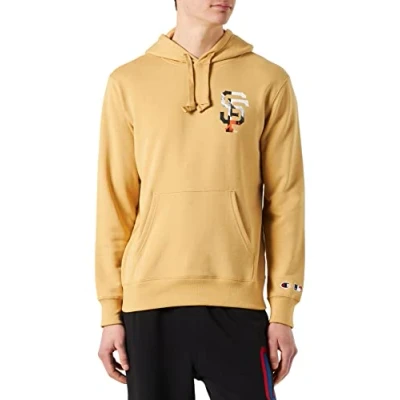 Image of Champion Men&#039;s Rochester 1919 MLB Hooded Sweatshirt, Turmeric (Cur), L