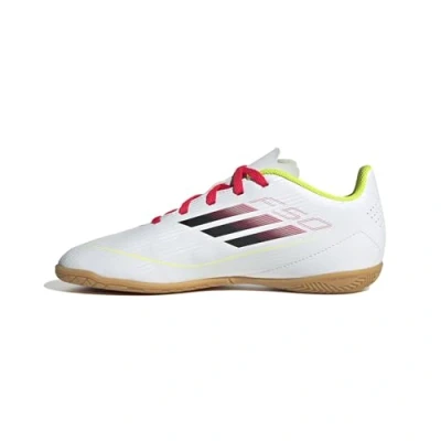 Image of adidas F50 Club Football Boots Indoor Kids, FTWR White/core Black/Solar Yellow, 3.5 UK