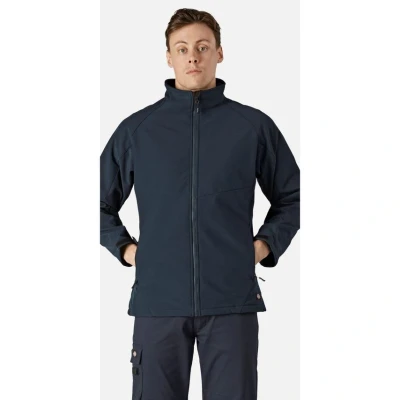 Image of Dickies Outerwear for Men, Softshell Jacket, Waterproof, Navy Blue, XL