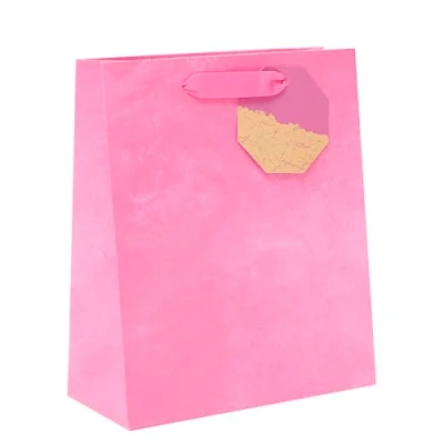 Image of UK Greetings Medium Gift Bag for Her/Friend Birthdays, Thank You &amp; Other Events Pink Design