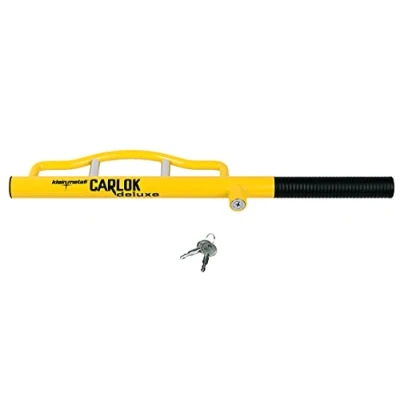 Image of Kleinmetall Carlok Deluxe 60230600 Anti Theft Car Steering Wheel Clamp Barrier Bar Yellow