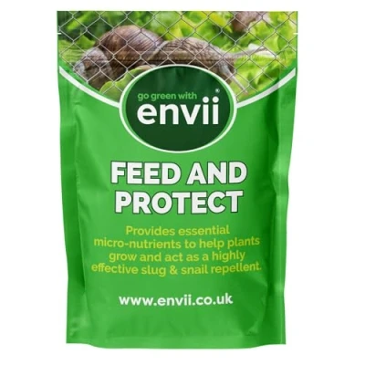 Image of envii Feed &amp; Protect Strong Slug Snail Repellent, Effective Protector for Use on Plants, Garden Vegetables Treats Up To 500m²