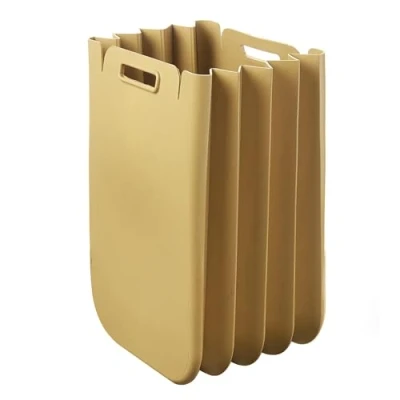 Image of Guzzini Home, ECO PACKLY Waste Recycling Bin Mustard Yellow, 30x25xh45 cm 25 lt. 196400211