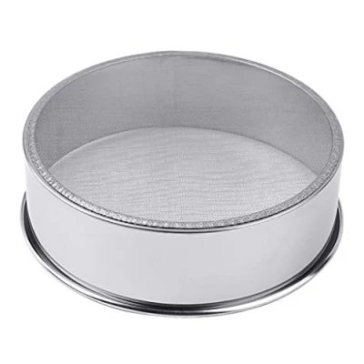 Image of fatteryu Stainless Steel Fine Mesh Oil Strainer Flour Colander Sifter Sieve Cake Baking Cooking Kitchen Tool