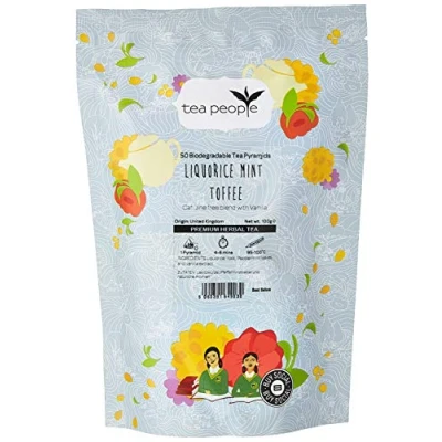 Image of Tea People Liquorice Mint Toffee 50 Pyramid Refill Pack
