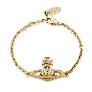 Image of Vivienne Westwood Gold Mayfair Bas Relief Bracelet