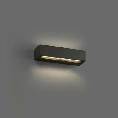 Image of Doro 13 Integrated LED Up Down Lighter Outdoor Wall Light Grey, 3000K, IP65