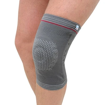 Image of Medically Approved Stretch Woven Elastic Knee Support With Spiral Stays &amp; Gel Buttress Ideal for Arthritis, Tendonitis, Mild Instability Supplied to UK Hospitals (Small: Thigh Circ:39 43cm)