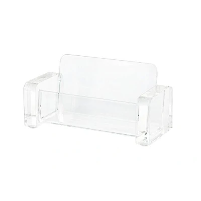 Image of Wedo 604416 Acrylic Business Card Holder Crystal Clear