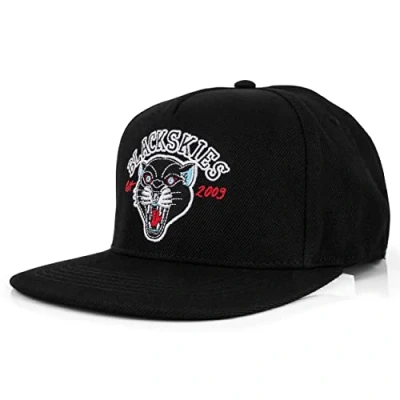 Image of Blackskies Black Panther Snapback Cap Men Ladies Visor Premium Baseball Wildcat Basecap Tattoo Old School