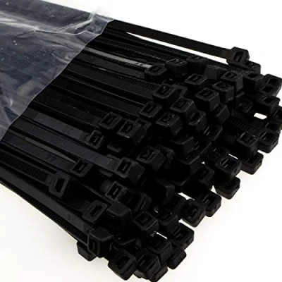 Image of enTie Black Cable Ties 4.8mm x 450mm Nylon 66 UL Approved [100 Pack]