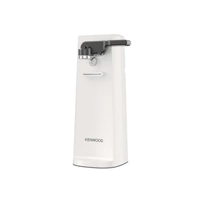Image of Kenwood Electric Can Opener CAP80.000WH, Multifunctional 3 in 1 Kitchen Aid with Integrated Knife Sharpener, and Bottle Opener, Cable Winder, White