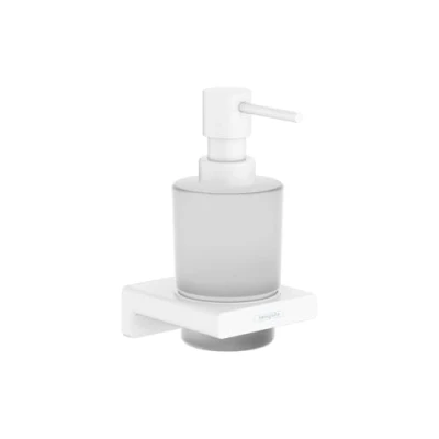 Image of hansgrohe AddStoris Liquid soap dispenser, matt white, 41745700