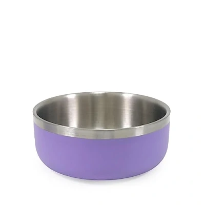 Image of Rosewood Premium Double Wall Stainless Steel Pet Food Bowl 1200ml Lilac