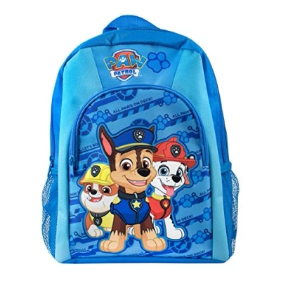 Image of Paw Patrol Backpack Chase Rubble Marshall Boys Rucksack Kids School Bag