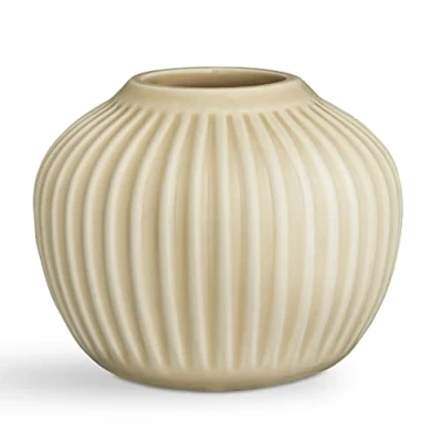 Image of Kähler Hammershøi Vase Height 13 cm Danish Design for Flowers Handmade Sand