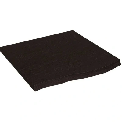 Image of vidaXL Table Top Dark Brown 60x60x(2 4) cm Treated Solid Wood Oak