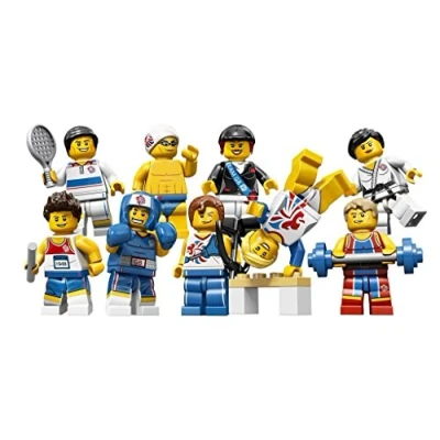 Image of LEGO Collectable Minifigures: Complete Set of 9 (UK Exclusive) Minifigure (Olympic Team GB)