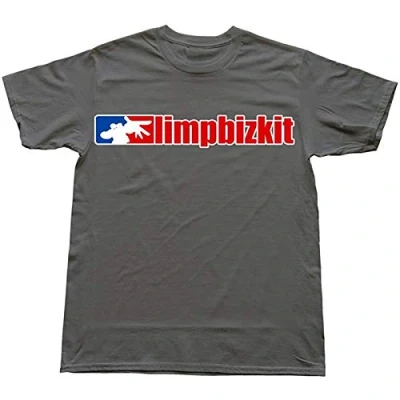 Image of JinQi Men&#039;s Artist Screw Neck Limp Bizkit T Shirt DeepHeather Size XXL