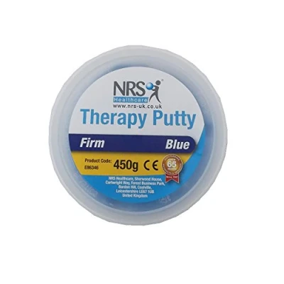 Image of NRS Healthcare E86346 Hand Exercise Putty, Tub of 450g, Firm Blue
