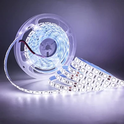 Image of Tesfish 5m/Reel DC 24V 5050 White Color LED Strip Waterproof IP65 300 LEDs SMD