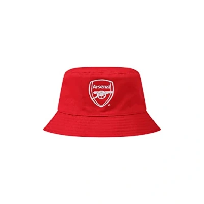 Image of FOCO Official Arsenal FC Football Reversible Red Bucket Hat