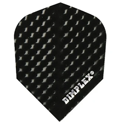 Image of Harrows Dimplex Dart Flights Standard Shape Plain Colours Black