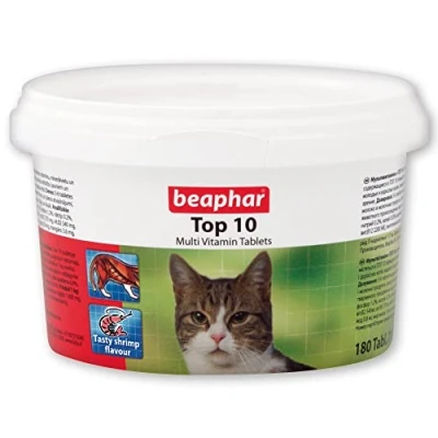 Image of Beaphar Top 10 Cat Vitamin 180 Tablets