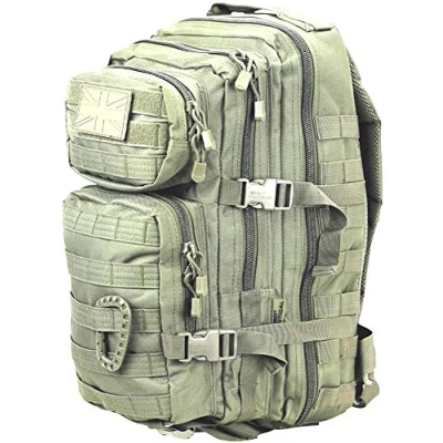 Image of British Army Day Pack Small Sack Combat Rucksack Bergen Molle Green New 28 Litre L