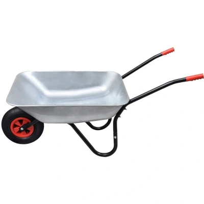 Image of vidaXL Gardening Tool Wheelbarrow Single Wheel 80 L