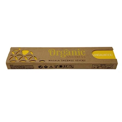 Image of Organic Goodness Sandalwood Incense Sticks 3 Pack Set with JRose Burner Natural &amp; Long Lasting Fragrance for Meditation, Relaxation Aromatherapy