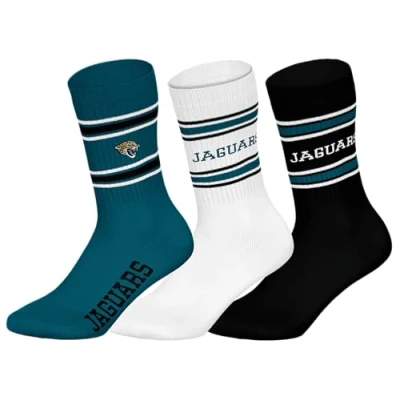Image of NFL Unisex Jacksonville Jaguars Crew Socks Sport (Pack of 3)