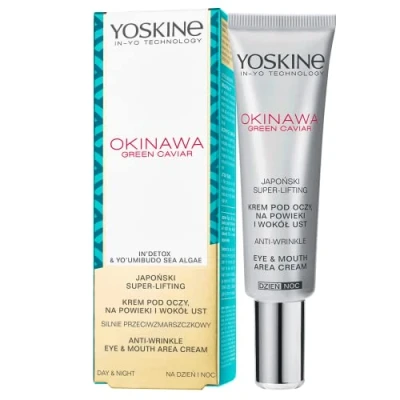 Image of Yoskine Okinawa Green Caviar Anti Wrinkle Eye &amp; Mouth Area Cream 15ml
