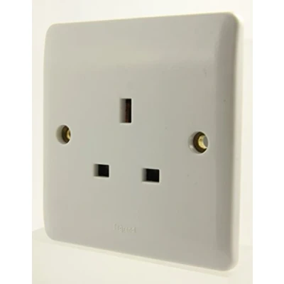 Image of Legrand Synergy 7300 65 13a Slimline 1 Gang Un Switched Socket