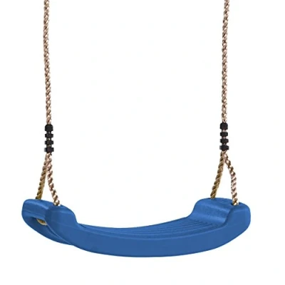 Image of WICKEY Swing Seat Garden Plastic Children&#039;s Toddler Board blue