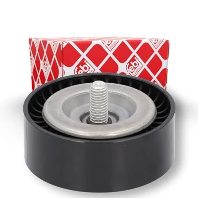 Image of 1761931, 2431339, CM5Q19A216AB Idler Pulley FEBI BILSTEIN 47937 with screw FORD: Transit Custom V362 Van, FIESTA 6, Mondeo 5