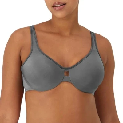 Image of Maidenform Women&#039;s Dream Punge into Comfort Keyhole Minimiser Animal Print Everyday Bra, Grey (Silver Lining), 36D