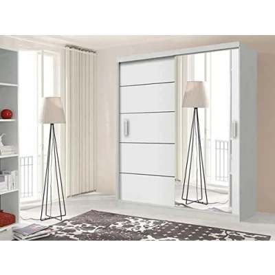 Image of Modish Lyon 2 and 3 sliding door wardrobe (180cm, White)