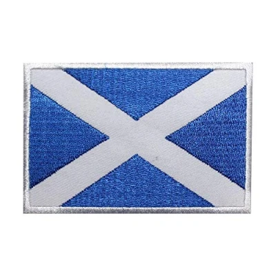 Image of Scotland National Flag Iron On Patch Sew Embroidered Patch/Badge for Clothes