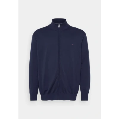 Image of Tommy Hilfiger Essential ZIP THRU Cardigan, Men&#039;s, Size: XXL, Desert sky